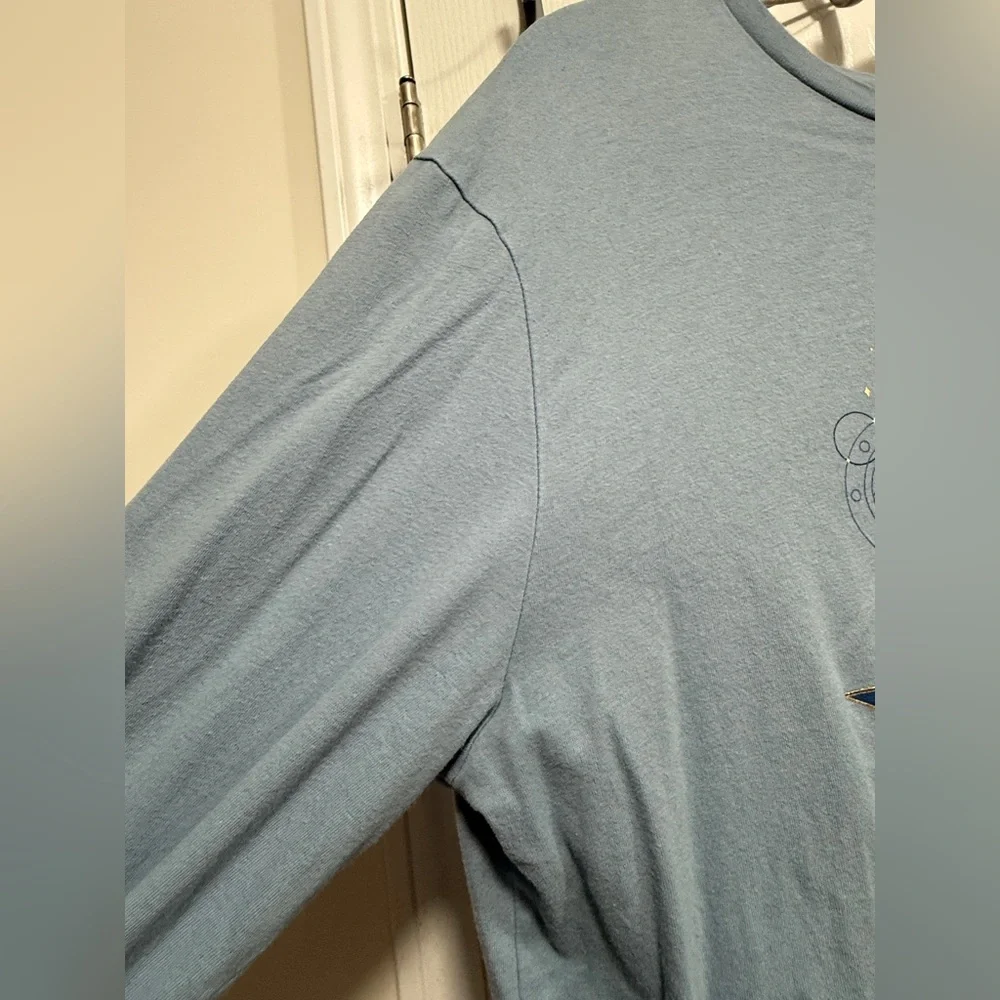 Disney Cruise Line Wish‎ Inaugural Sailing Long Sleeve Tee Blue Adult Medium - Picture 12 of 12